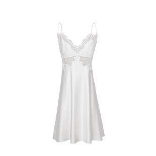 MANITO/曼尼陀Wedding桑蚕丝V领吊带裙女士真丝睡衣长裙