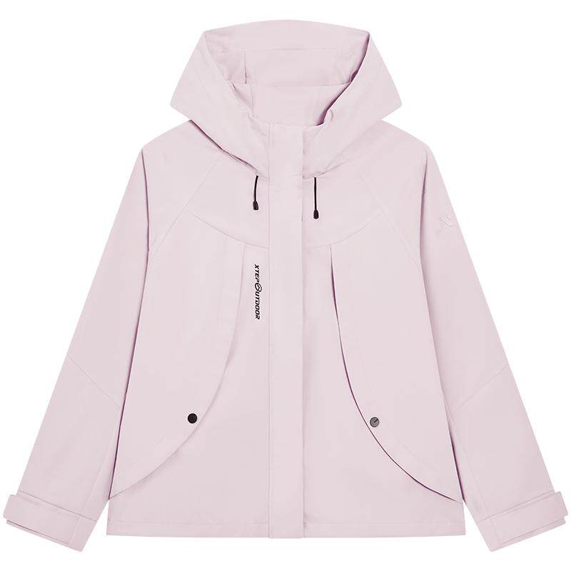 特步冲锋风衣女2026年春季户外女装运动服防风外套女974128150503
