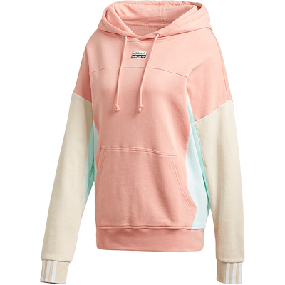 Adidas/阿迪达斯官方正品三叶草女士时尚宽松休闲连帽卫衣GD3076