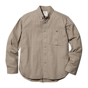 现货 Snow Peak OG Cotton Poplin BD Shirt雪峰户外休闲长袖衬衫