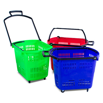 篮子拉杆式菜篮超市便利店鼎昌