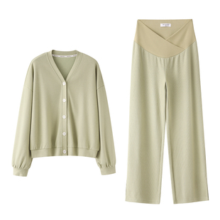 孕妇装春装套装春秋款2026新款春季卫衣开衫休闲运动裤春夏两件套