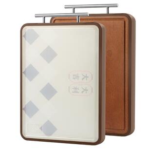 双枪菜板家用防霉砧板乌檀木整木双面可用切菜板厨房实木粘板案板