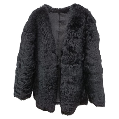 皮毛一体毛毛环保皮草外套