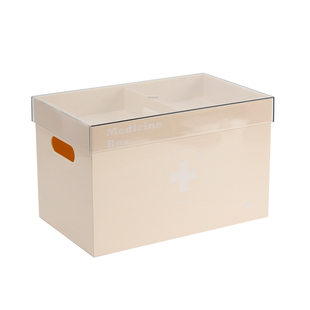 oakliving家用医药箱双层超大容量收纳盒急救医药箱子双层药盒