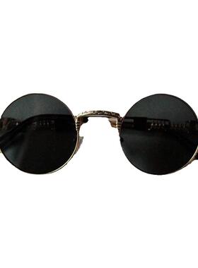 拉脱维亚古着金色镜框灰色镜片墨