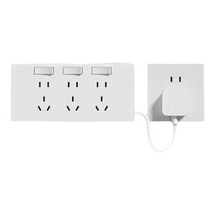 86型扩展插座转换插排带开关厨房拓展扩充多功能转换插座多孔带线