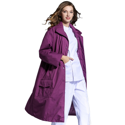 护士冬服值班夜班棉袄大衣保暖