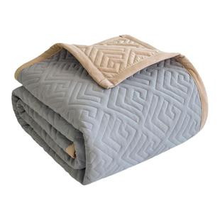 a类榻榻米床盖夹棉防滑单件加厚床单2025新款纯色四季通用铺床的