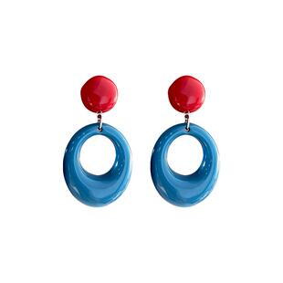 复古港风耳钉女2025新款爆款高级感个性夸张耳环小众设计气质耳饰