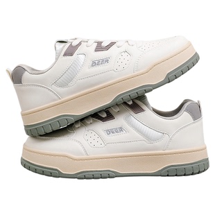 德尔惠2026新款透气小白鞋女款配裙子运动日常百搭板鞋轻便德训鞋