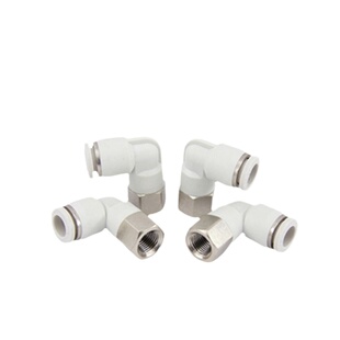 斯诺登气动内螺纹弯头PLF4-M5/PLF6-01/8-02/10-03快速接头二通