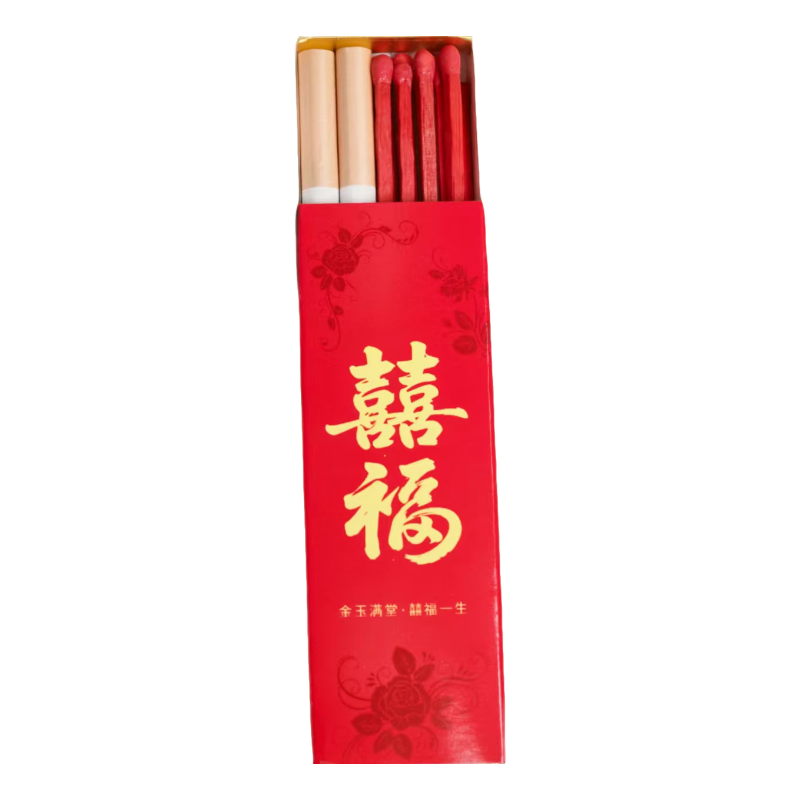 婚庆火柴喜福红梗结婚专用火柴
