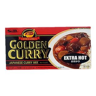 港日本原装SB爱思必金牌咖喱块日式咖喱膏酱家用无水速食调料*2盒
