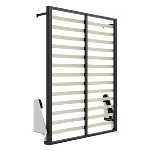 韵思无箱体隐形壁床下翻多功能墨菲床简易翻转小户型省空间折叠床