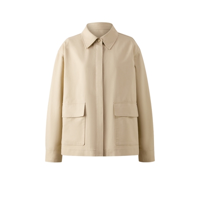 PRICH简约松弛感大口袋设计短款风衣2026春季新款利落箱型夹克女