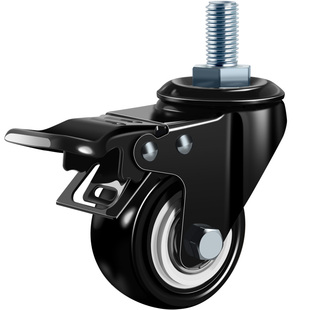 万向轮轮子丝杆脚轮 1.5寸2寸3寸静音万象轮轱辘手推车轮滚轮滑轮