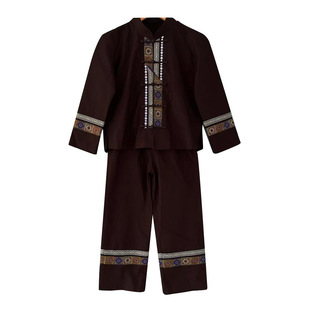 布依族服装男童贵州少数民族服饰儿童套装新款两件套民族风唐装男