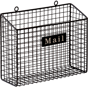 复古铁艺书报架小型置物整理架美式书籍报刊杂志架客厅书房收纳筐