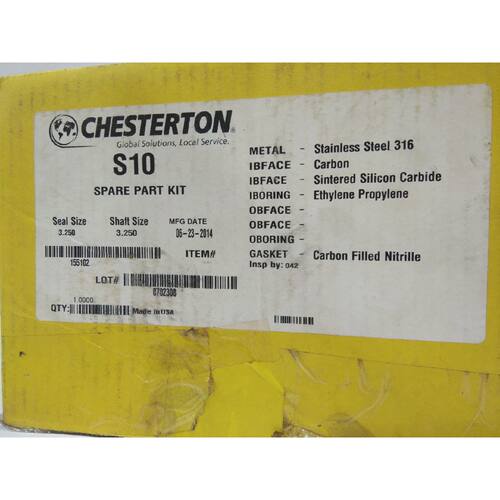 CHESTERTON S10 155102 SPARE PART KIT SEAL SIZE 3.250 SHAFT S