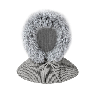 包头帽子女秋冬2025新款加绒毛毛边保暖百搭护耳围脖一体加厚防寒