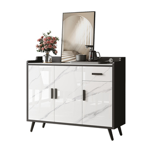 2026新款实木餐边柜一体靠墙客厅边柜酒柜茶水柜厨房碗柜储物柜子