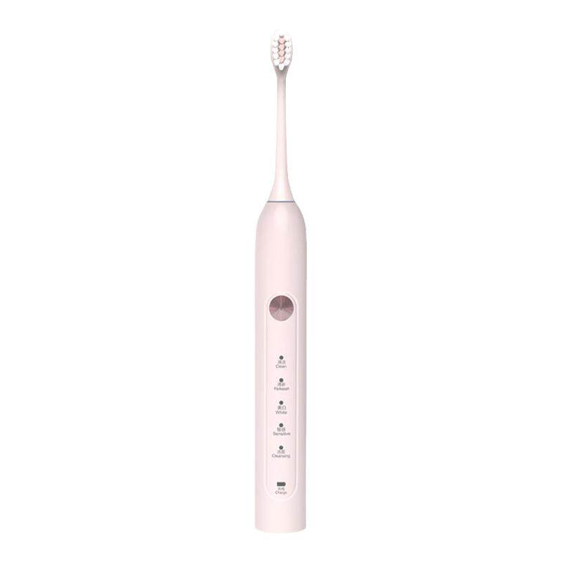 DSK电动牙刷头YW-1成人防水智能充电式情侣家用软毛敏感粉色刷头