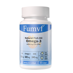 「买2送1」Fumvf美国进口95%深海鱼油胶囊软omega3官方正品旗舰店