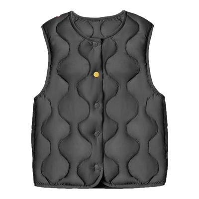 鸭鸭童装儿童轻薄羽绒马甲男女童2024冬季反季保暖背心大童马夹K