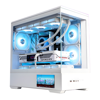 【2026新款】32G+1T台式电脑全套165hz高刷整机酷睿i9-14900/4070独显高配水冷办公游戏渲染直播吃鸡全新组装