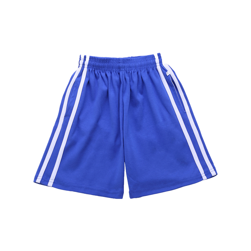 深圳校服 中学生运动服 男女夏装短裤 有绳子校裤夏季裤子纯棉布