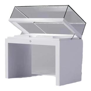 定制超白玻璃现货液压古董柜木质烤漆文物柜珠宝古玩博物馆展示柜