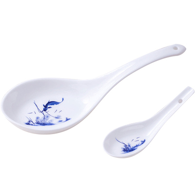 陶瓷勺子釉中彩青花瓷