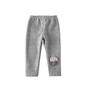 女童加绒打底裤秋冬宝宝裤子冬季加厚婴儿长裤儿童休闲外穿洋气