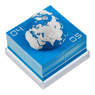 2026纸雕新款地球日历3d立体地球仪手撕便签创意台历定制生日礼物