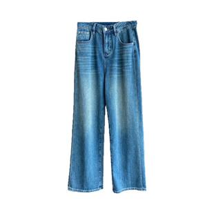 AMR UU◆宝藏神裤～显腿长高腰显瘦宽松直筒阔腿裤牛仔裤女春夏新