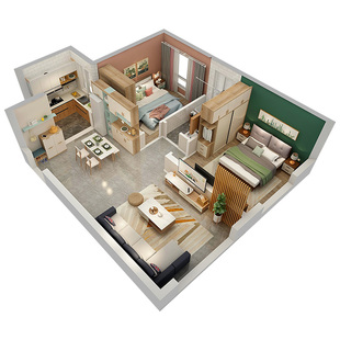 全友全屋定制 整体衣柜推拉门定制卧室家具 客餐厅空间酒柜 鞋柜