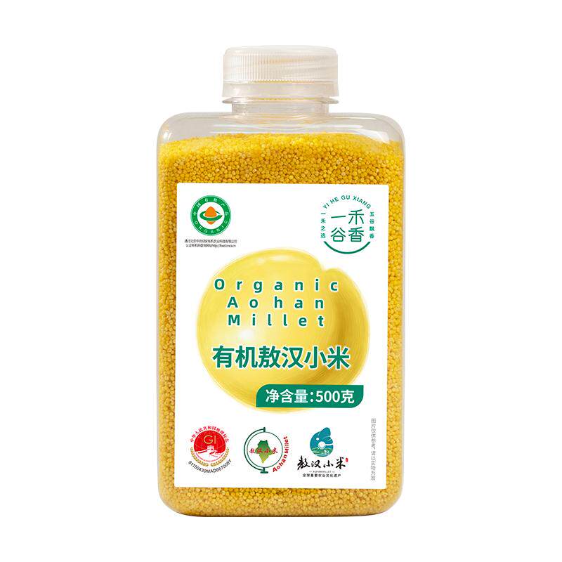 一禾谷香有机敖汉小米黄小米地标认证内蒙古赤峰杂粮小米粥月子米