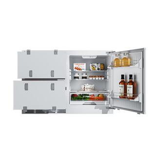 【卧式全嵌】阿塔斯196L卧式家用嵌入式冰箱柜子全风冷台下小型矮