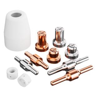 温州40等离子切割枪配件喷嘴加长喷咀进口铪丝电极PT31紫铜喷嘴