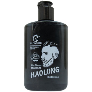 正品昊隆HLONG复古油头膏吴隆发油金刚头油背头啫喱200ml保湿造型