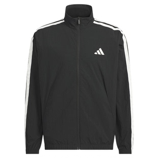 adidas阿迪达斯三条纹早春薄外套男TRACK TOP简约梭织夹克 KR2520