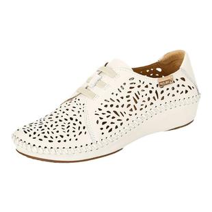 Pikolinos派高雁春季牛皮深口圆头平跟松紧带单鞋PS231135