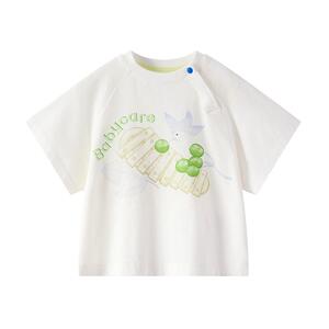 babycare儿童纯棉短袖T恤夏季女童开春上衣男童打底衫宝宝内搭
