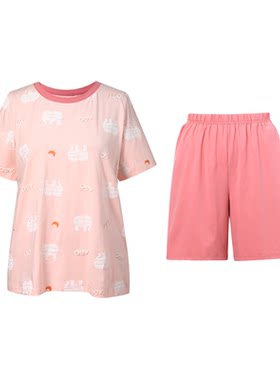 短袖家居服套装MsShe大码女装