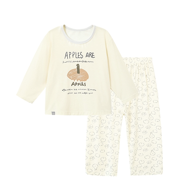 LK马年宝宝桑蚕丝内衣套装春秋