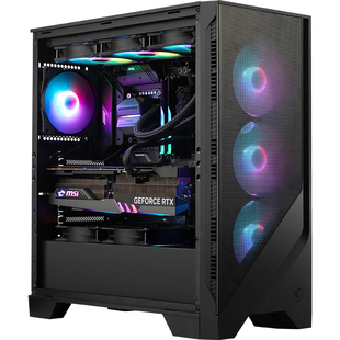 MSI微星FORGE 320L台式机电脑战斧M100L主板电源显卡atx中塔机箱