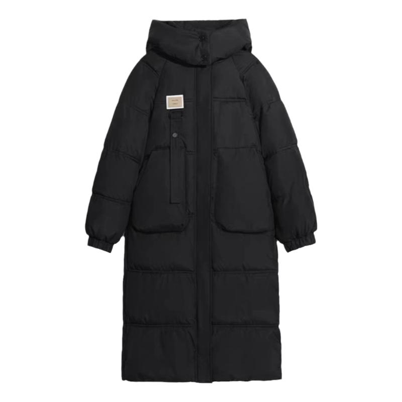 2025年新款羽绒棉服女中长款宽松外套冬季加厚棉袄oversize面包服