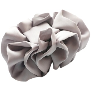 法式发夹后脑勺头饰抓夹女新款高级感绸缎头花韩国头饰大号盘发饰