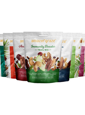 amazin'graze奇雅谷品综合坚果蔓越莓进口休闲零食伴手礼